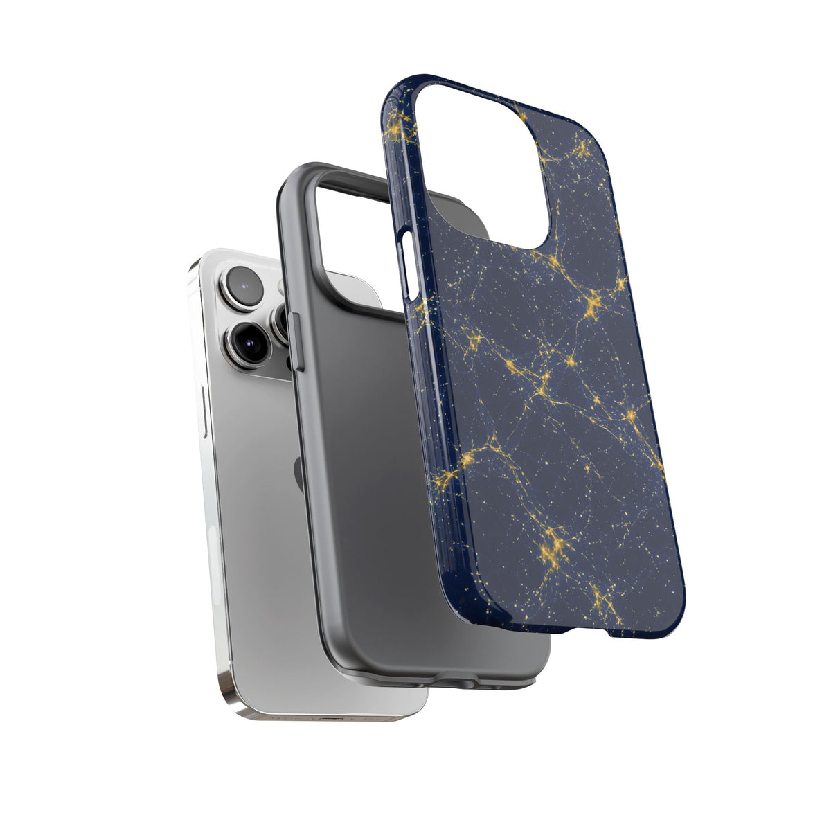 Neon Mycelium - Mustard Navy Phone Case