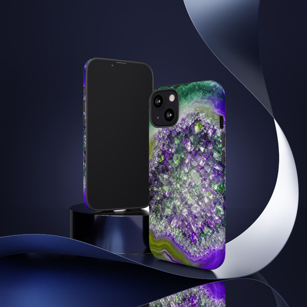 Geode Core - Ruby Emerald Phone Case