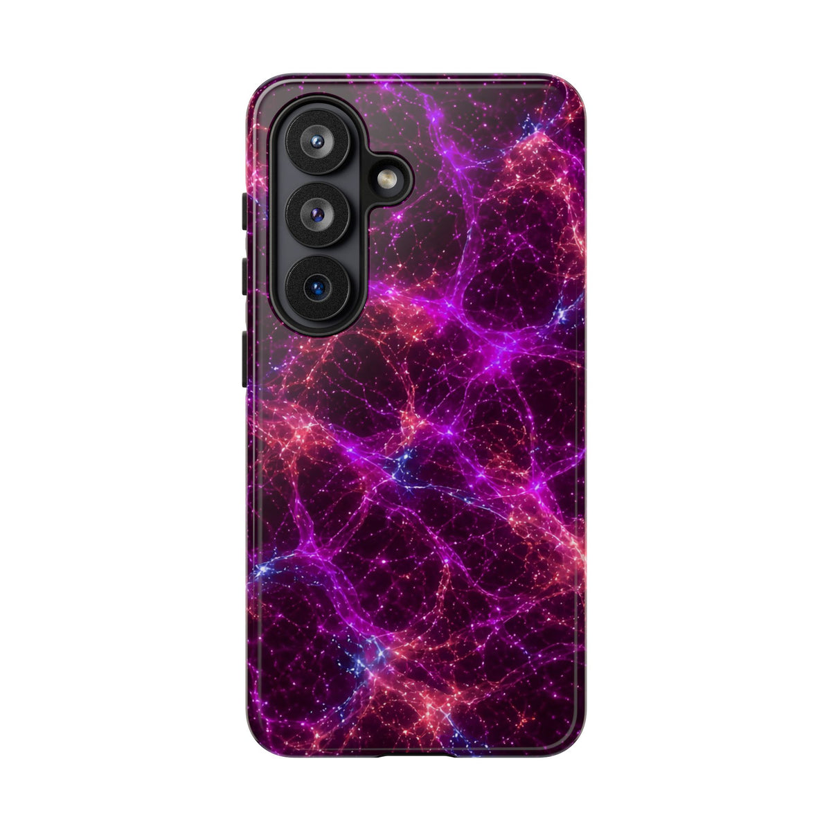 Neon Mycelium - Ember Orchid Phone Case