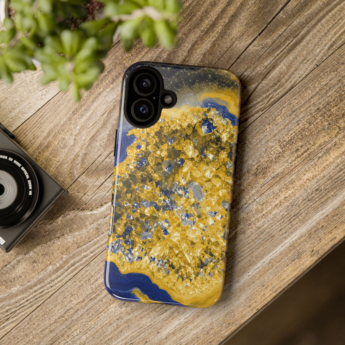 Geode Core - Mustard Navy Phone Case