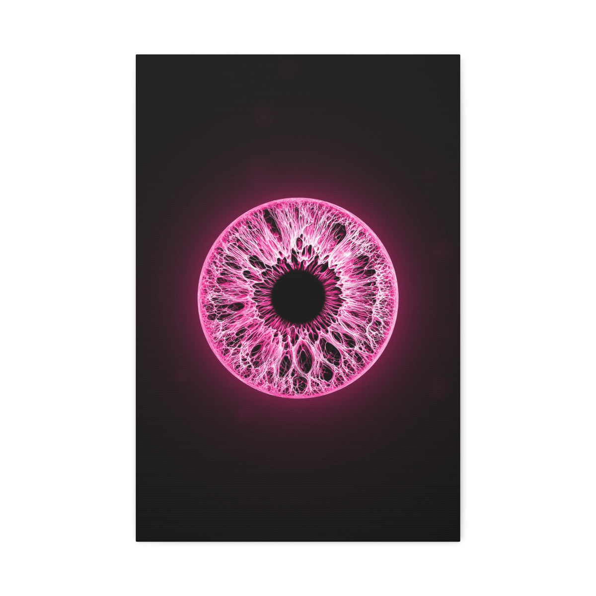 BLXNTT Iris – Lace Web Neon Pink Glossy Canvas