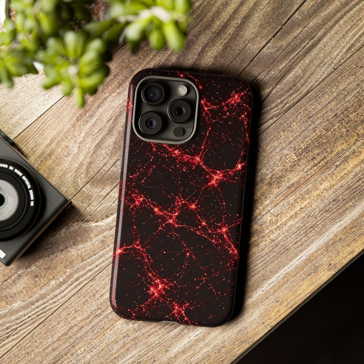 Neon Mycelium - Blood Moon Phone Case