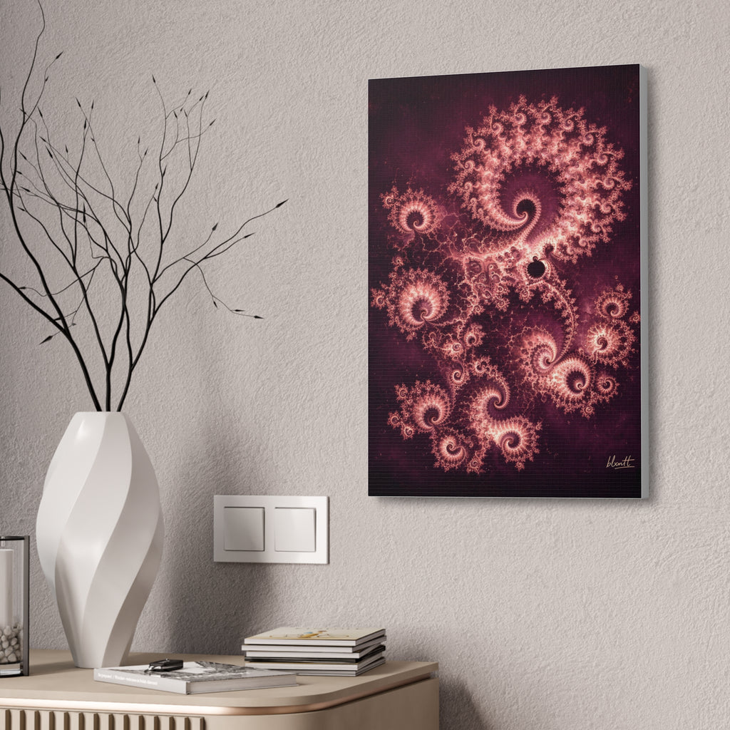 Copper Infinity - Rose Quartz Glossy Canvas
