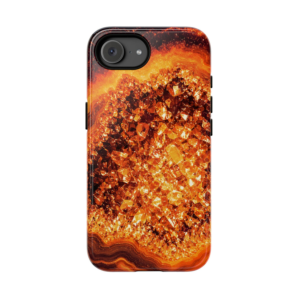 Geode Core - Molten Lava Phone Case