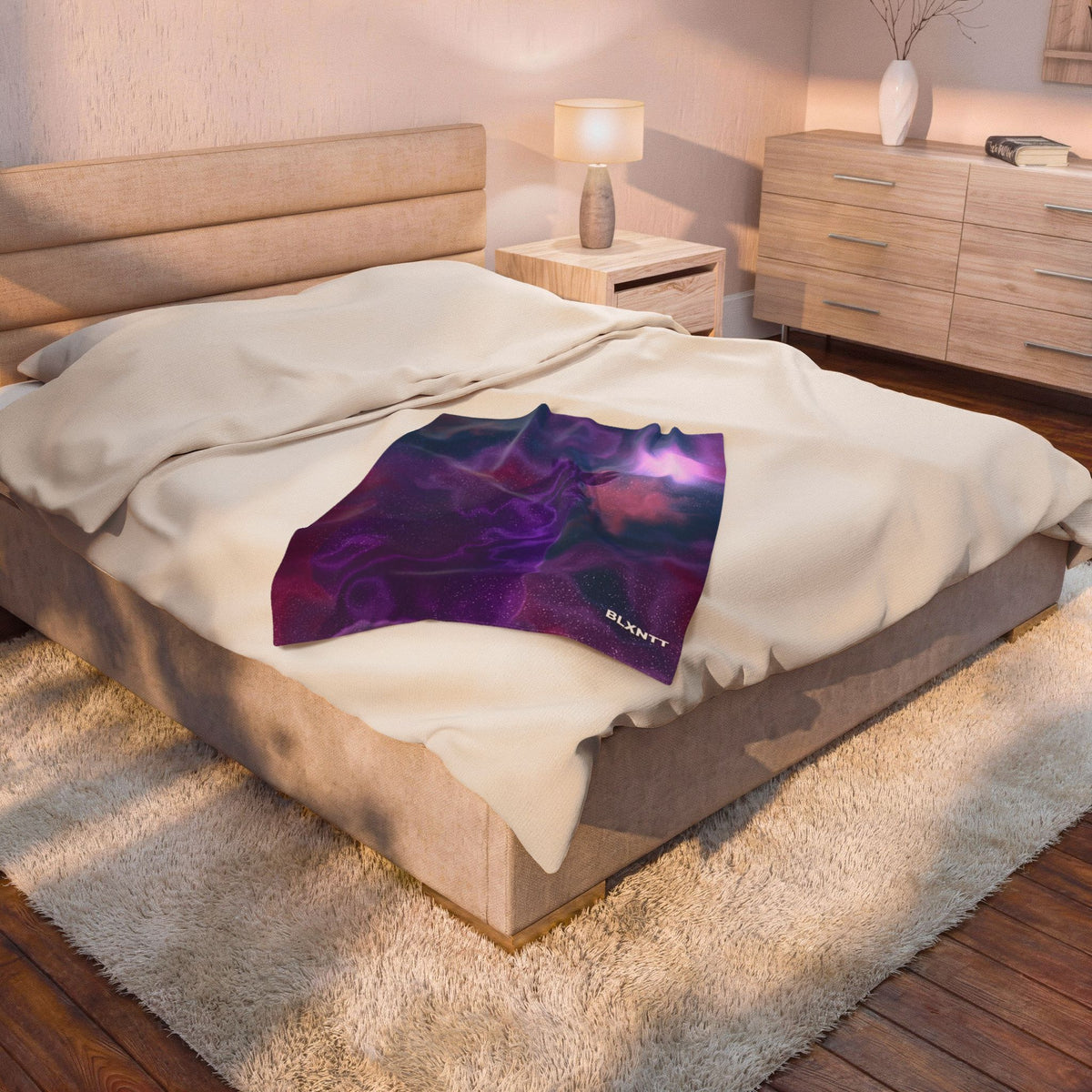 Moonlit Wolf Blanket