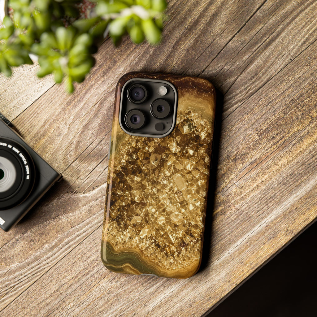 Geode Core - Gold Vein Phone Case