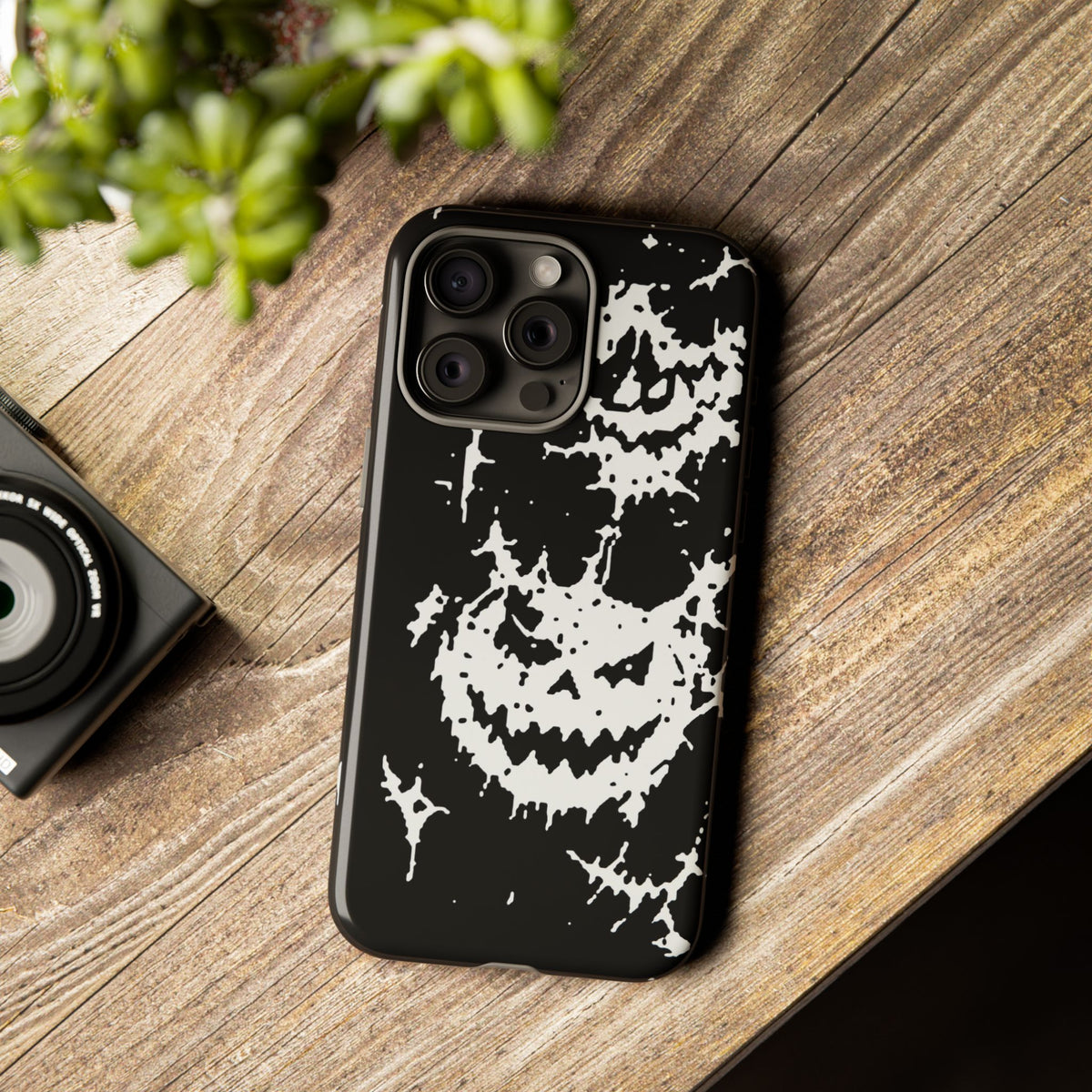 White Spiderweb Pumpkin Phone Case