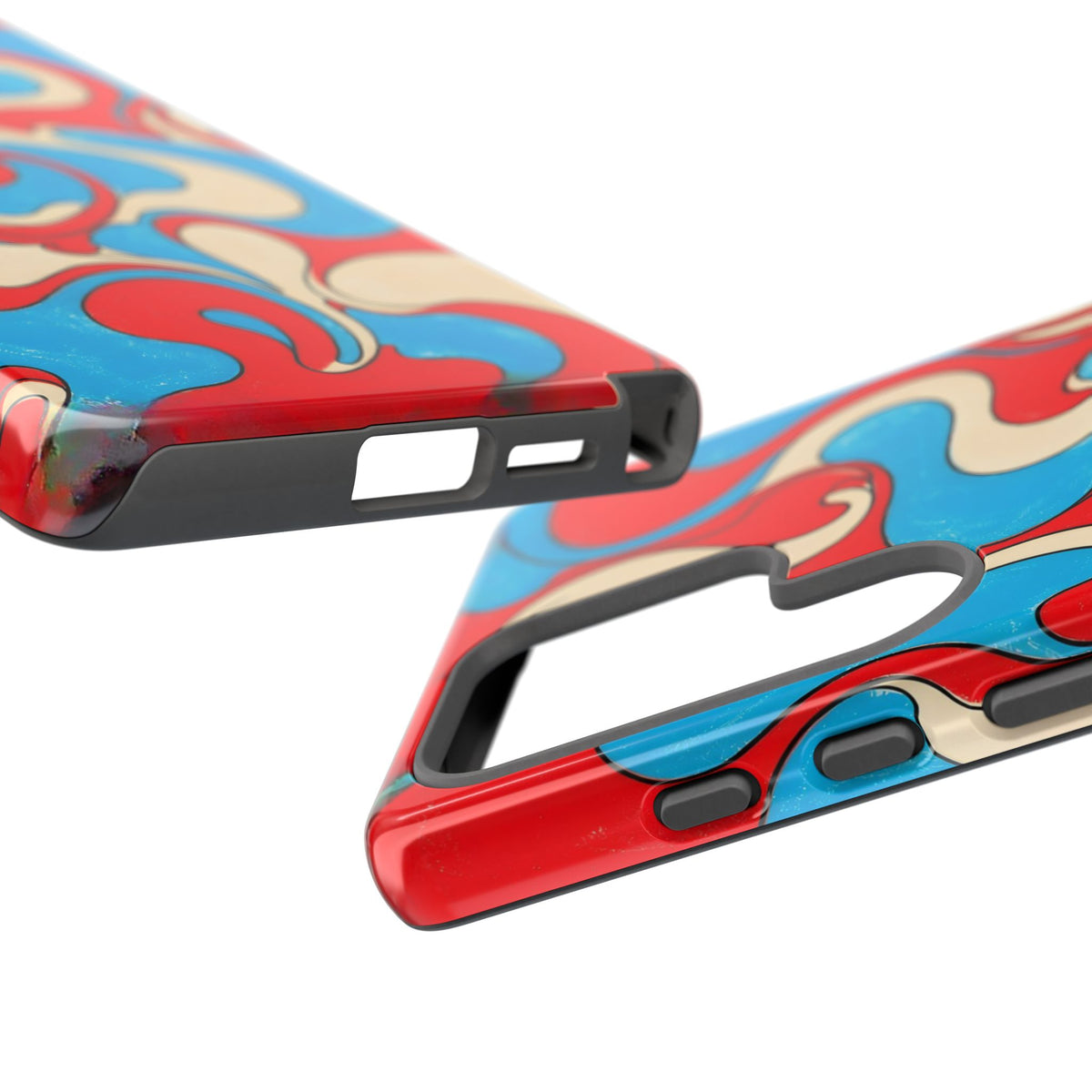 Fillmore Flow - Red, Cyan & Cream Phone Case