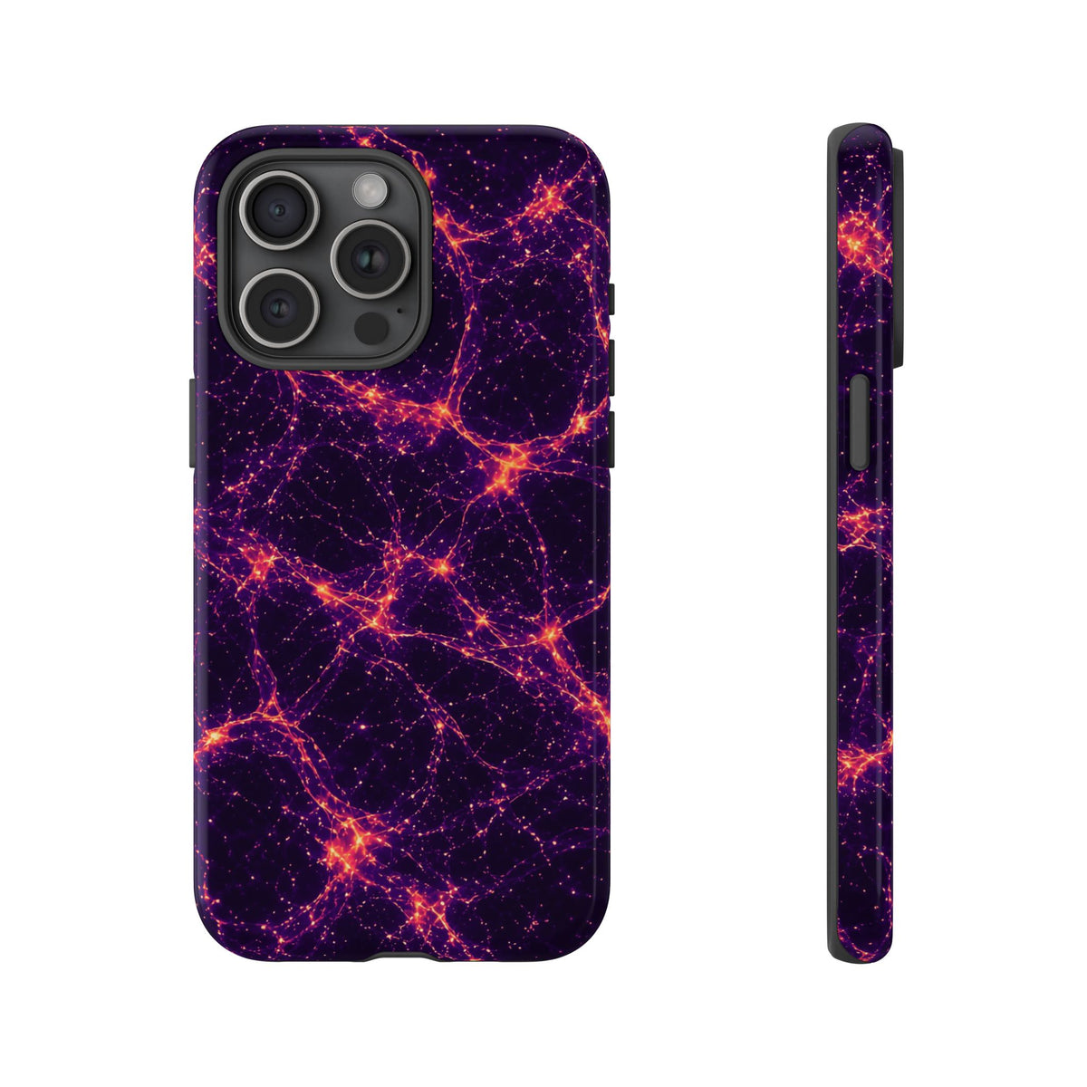 Neon Mycelium - Sunset Synapse Phone Case