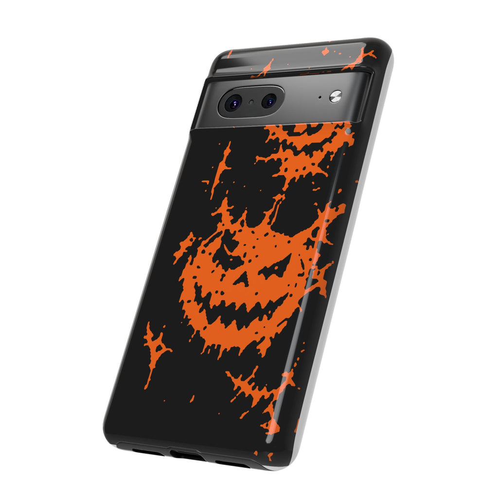 Orange Spiderweb Pumpkin Phone Case