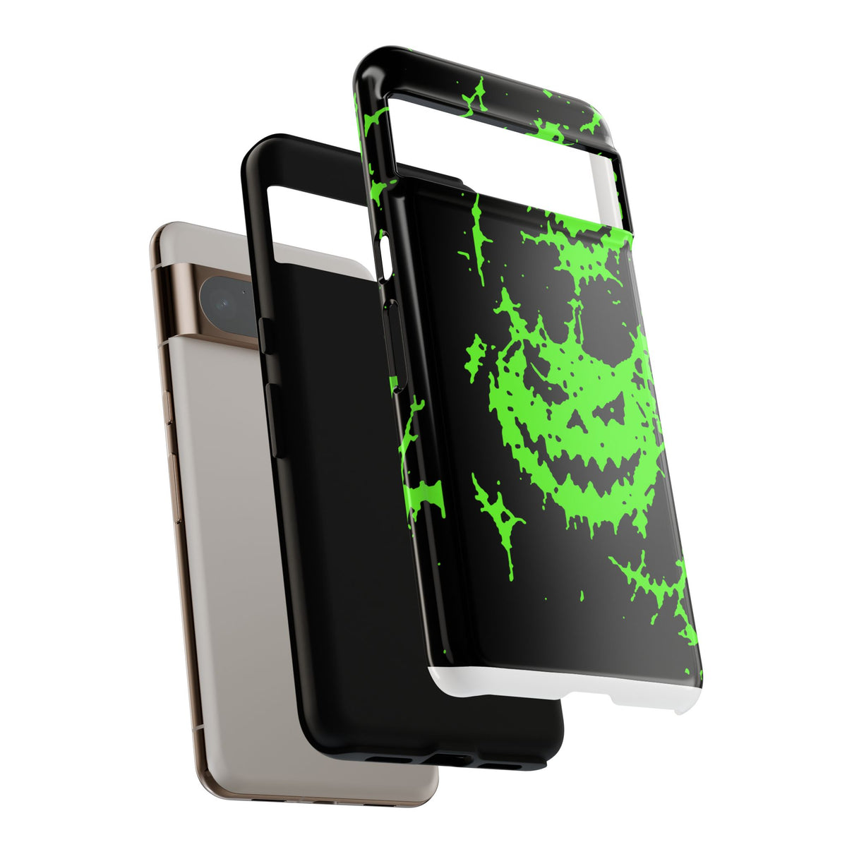 Green Spiderweb Pumpkin Phone Case
