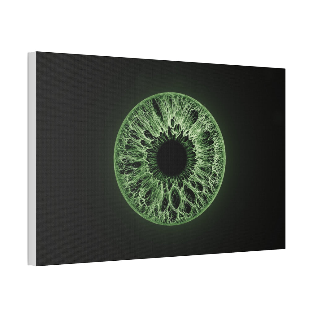 BLXNTT Iris – Lace Web Green Glossy Canvas