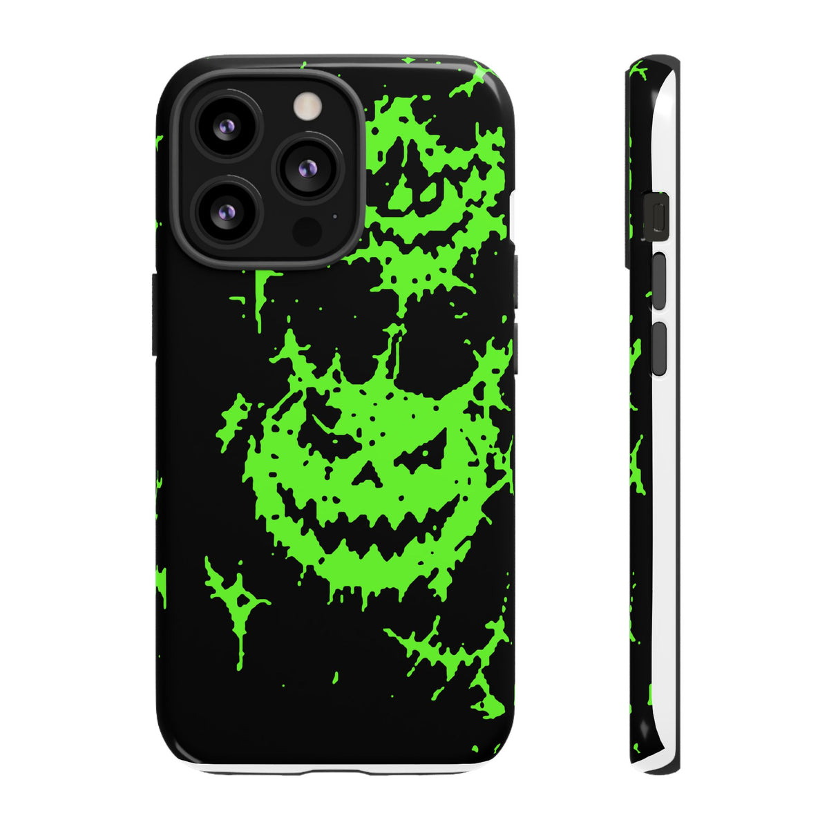 Green Spiderweb Pumpkin Phone Case