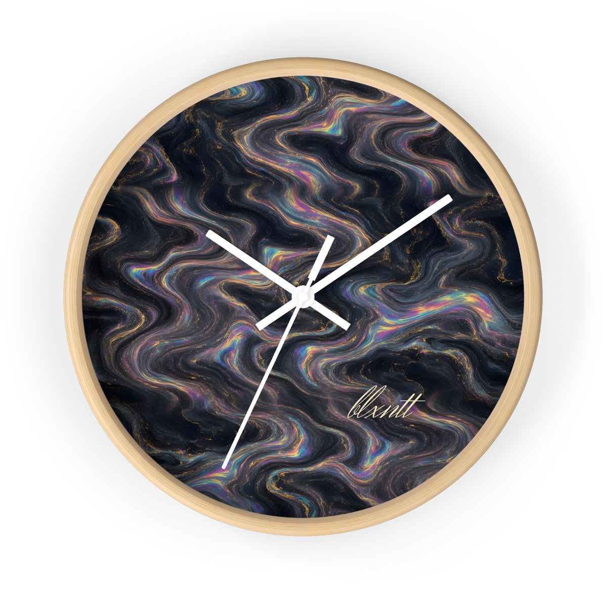 Galaxy Iridescent Marble Wall Clock