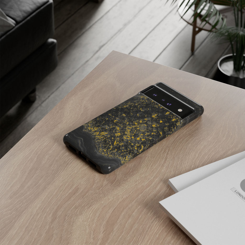 Geode Core - Mono Gold Spark Phone Case