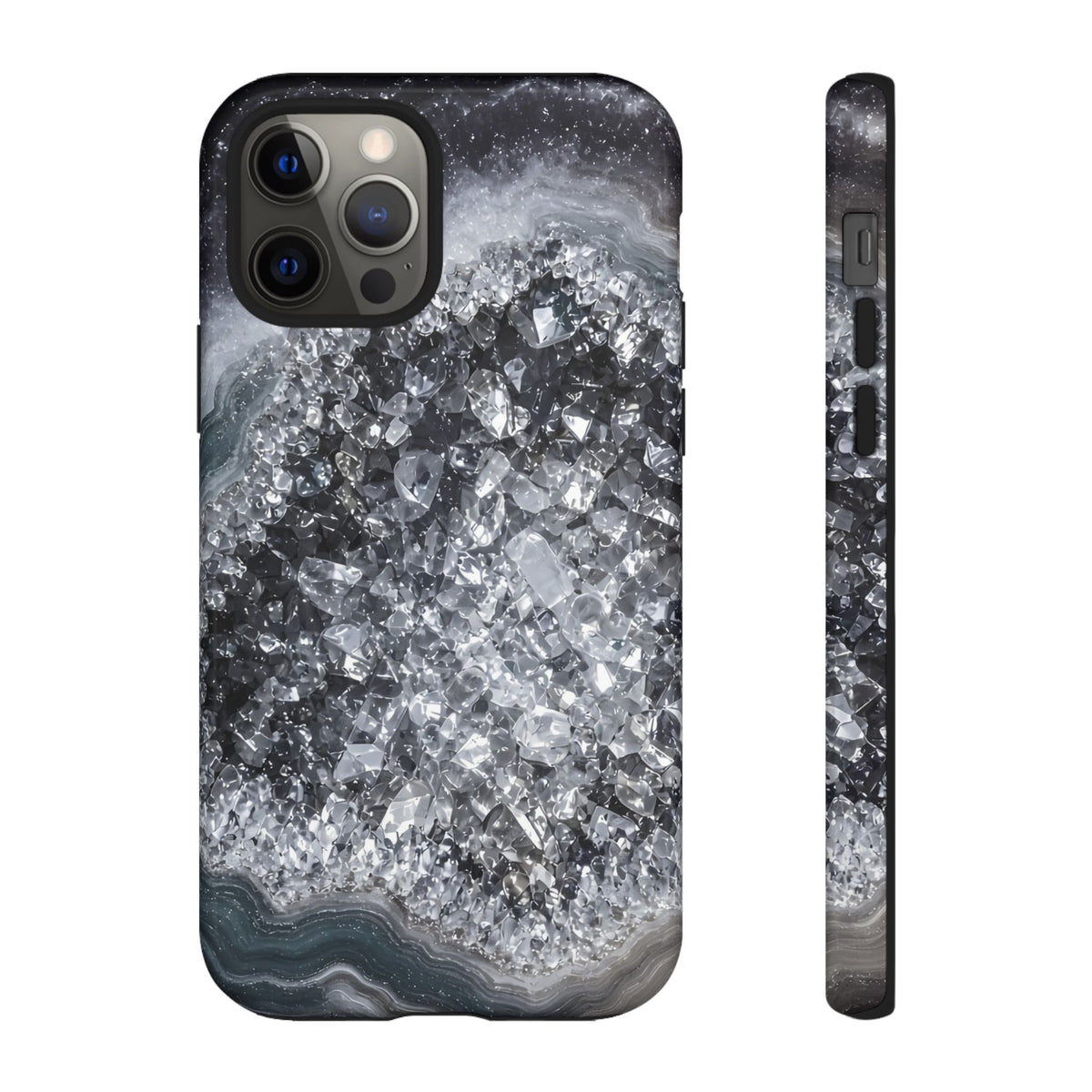 Geode Core - Silver Smoke Phone Case