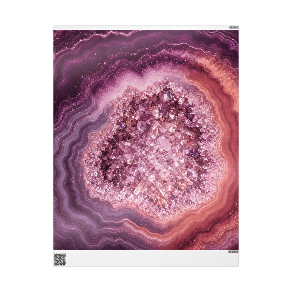 Geode Core - Rose Quartz Wrapping Paper