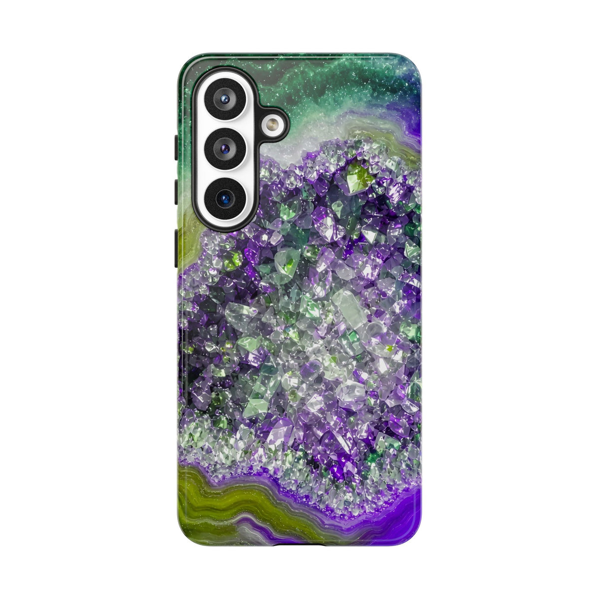 Geode Core - Ruby Emerald Phone Case