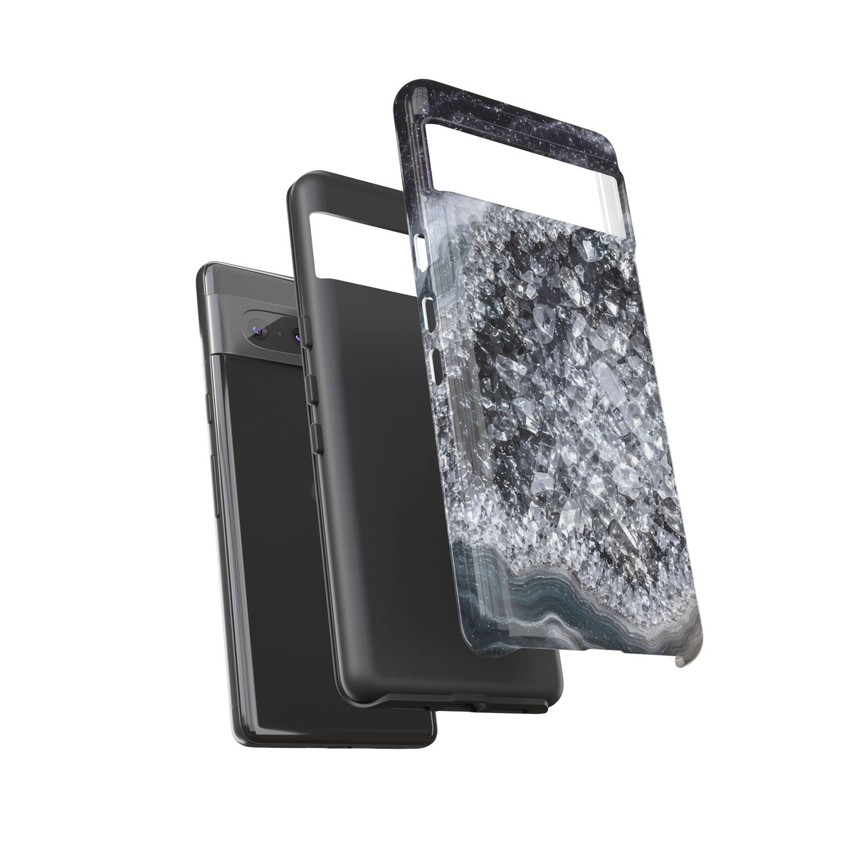 Geode Core - Silver Smoke Phone Case