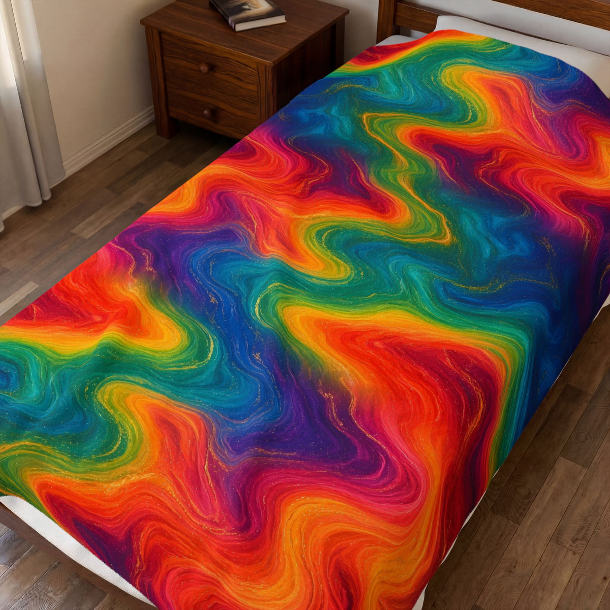 Rainbow Marble Blanket