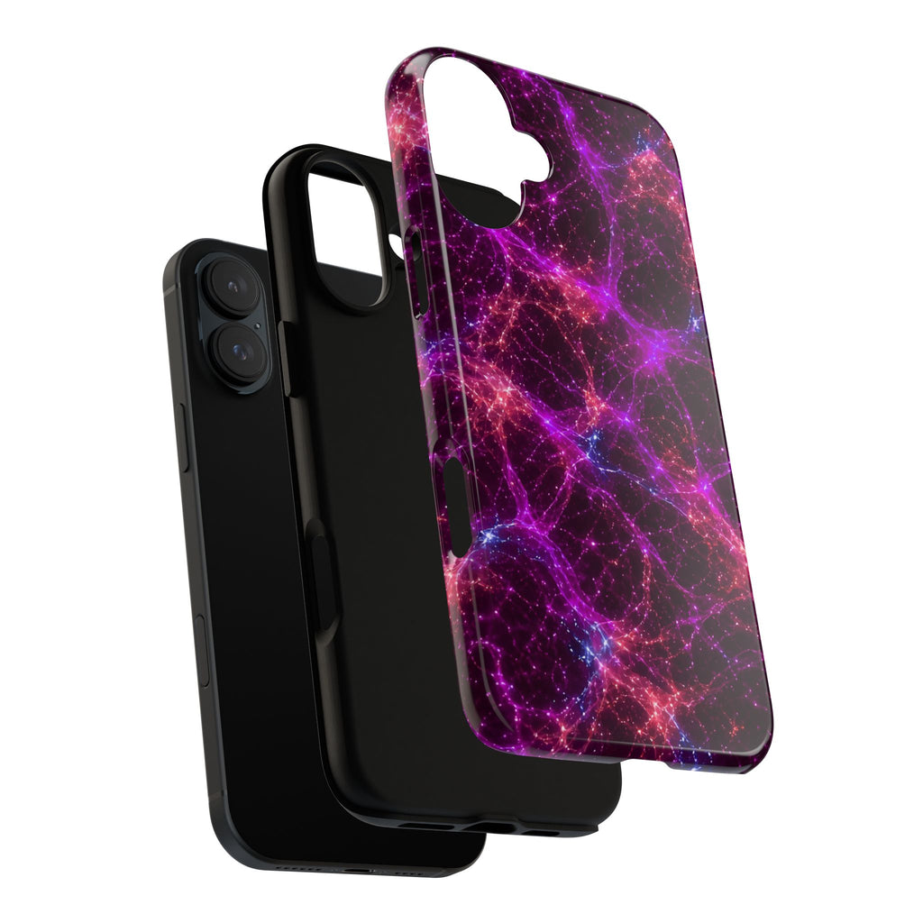 Neon Mycelium - Ember Orchid Phone Case