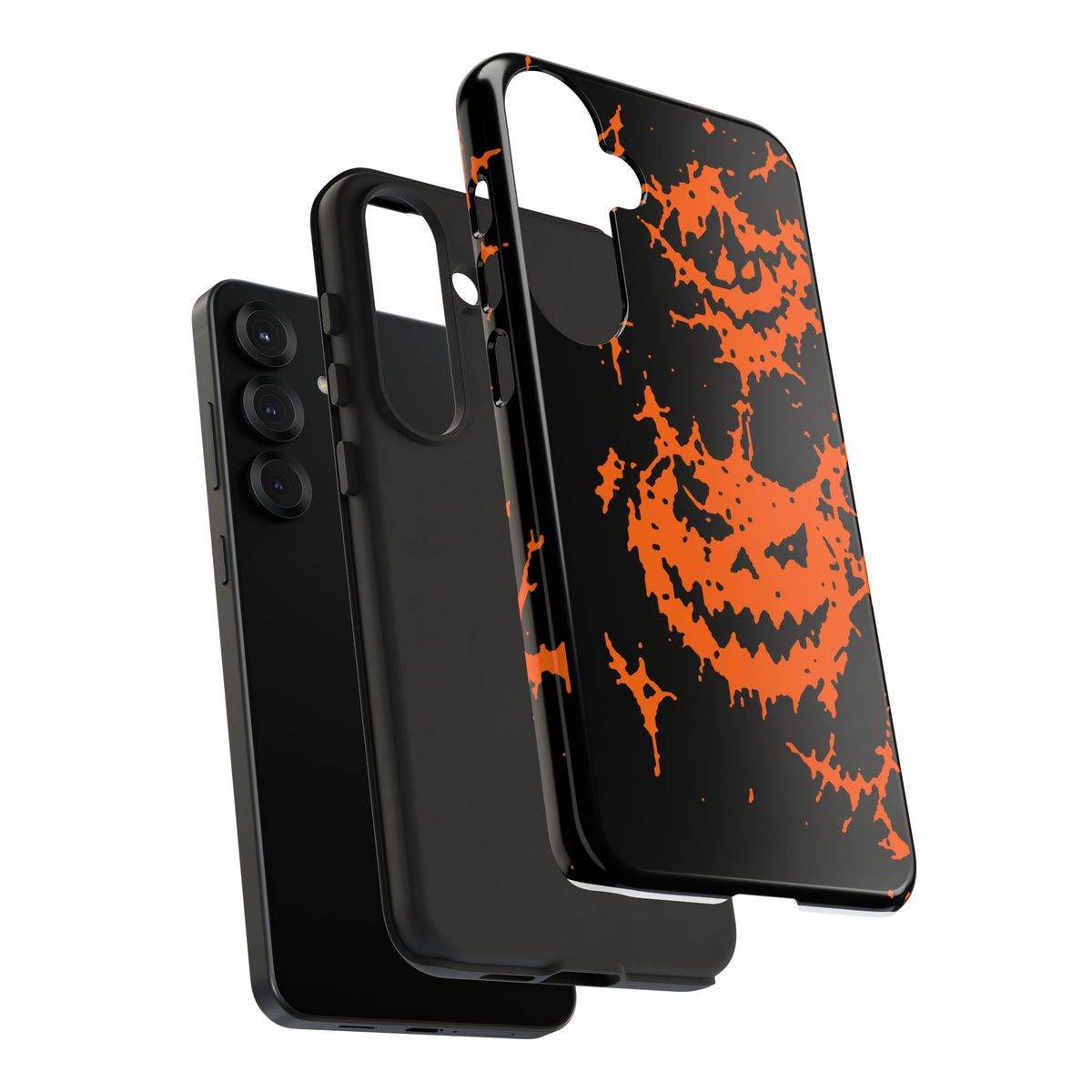 Orange Spiderweb Pumpkin Phone Case