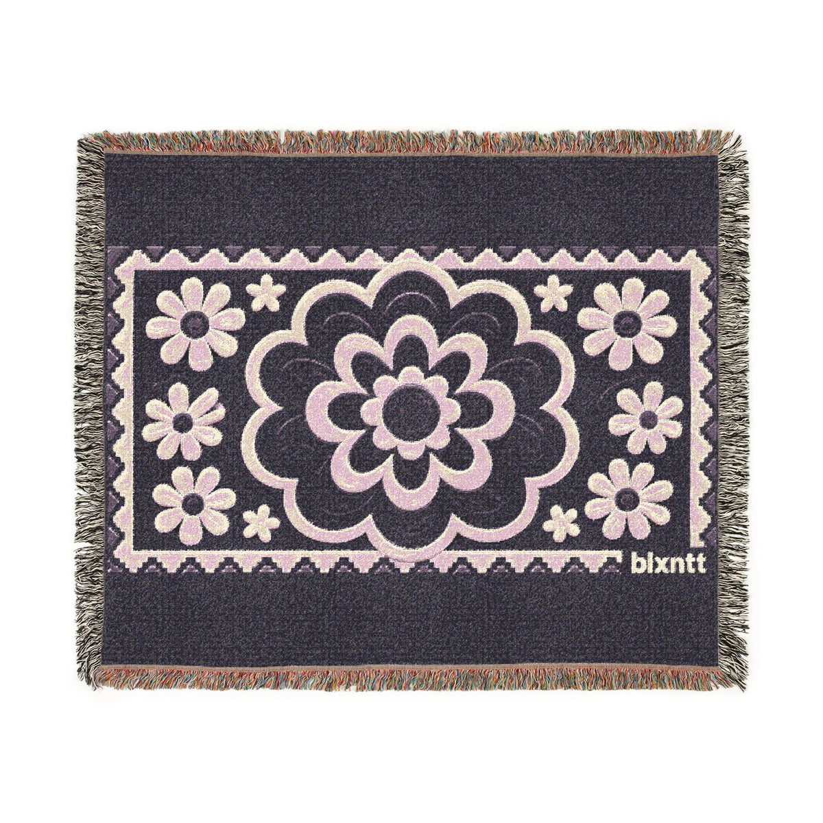 BLXNTT Purple Hippie Woven Blanket #1