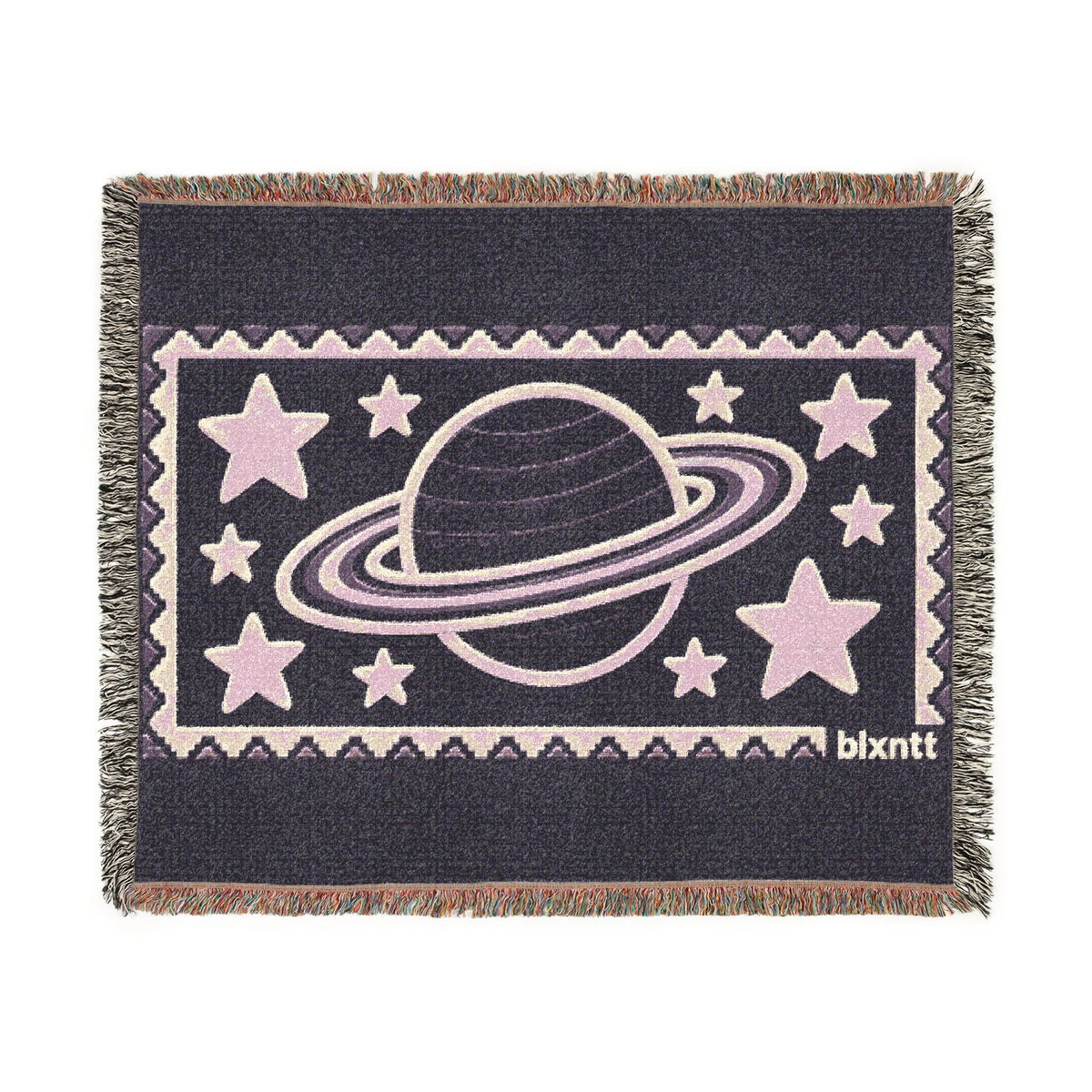 BLXNTT Purple Hippie Woven Blanket #3
