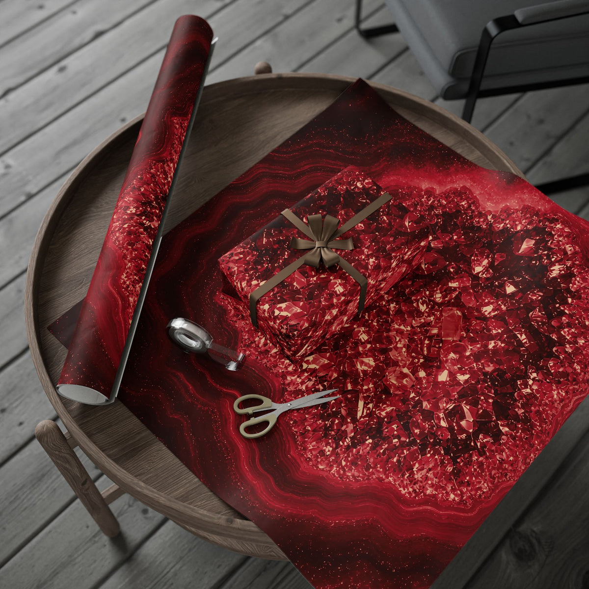 Geode Core - Cherry Cola Wrapping Paper