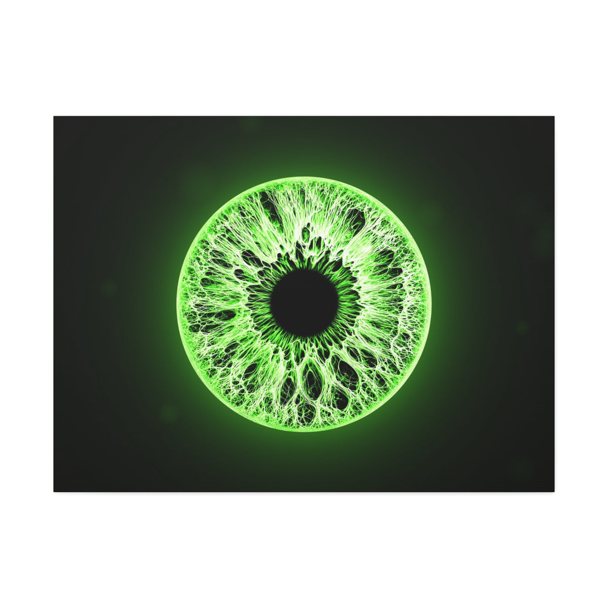 BLXNTT Iris – Lace Web Lime Shock Glossy Canvas