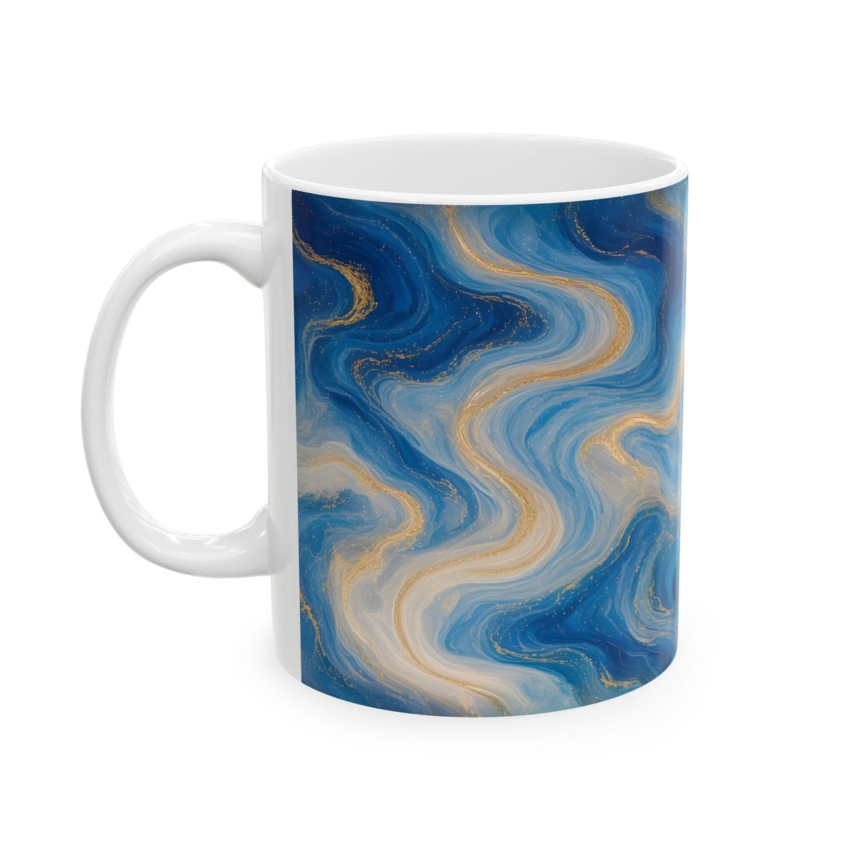 Ocean Blue Marble Mug