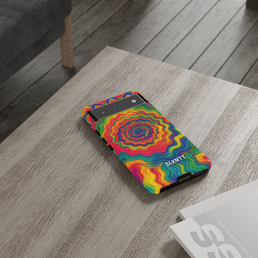 Hypnotic Rainbow Ripple Phone Case