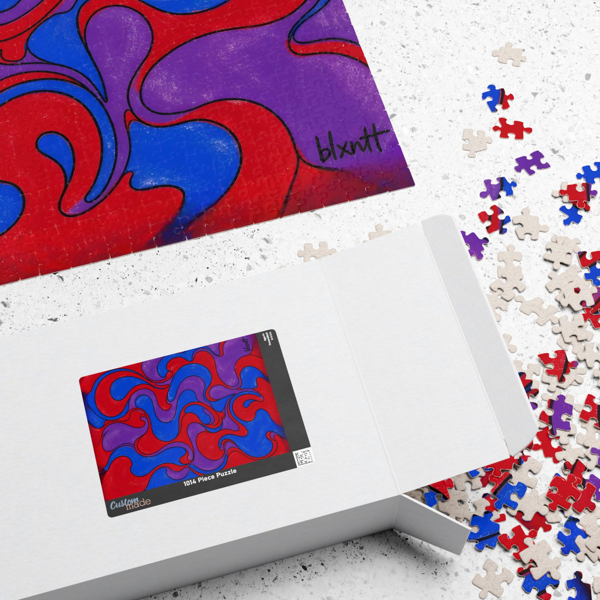 Fillmore Flow - Jewel Tones Jigsaw Puzzle