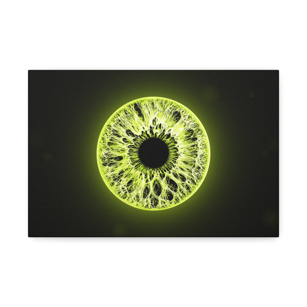 BLXNTT Iris – Lace Web Toxic Chartreuse Glossy Canvas