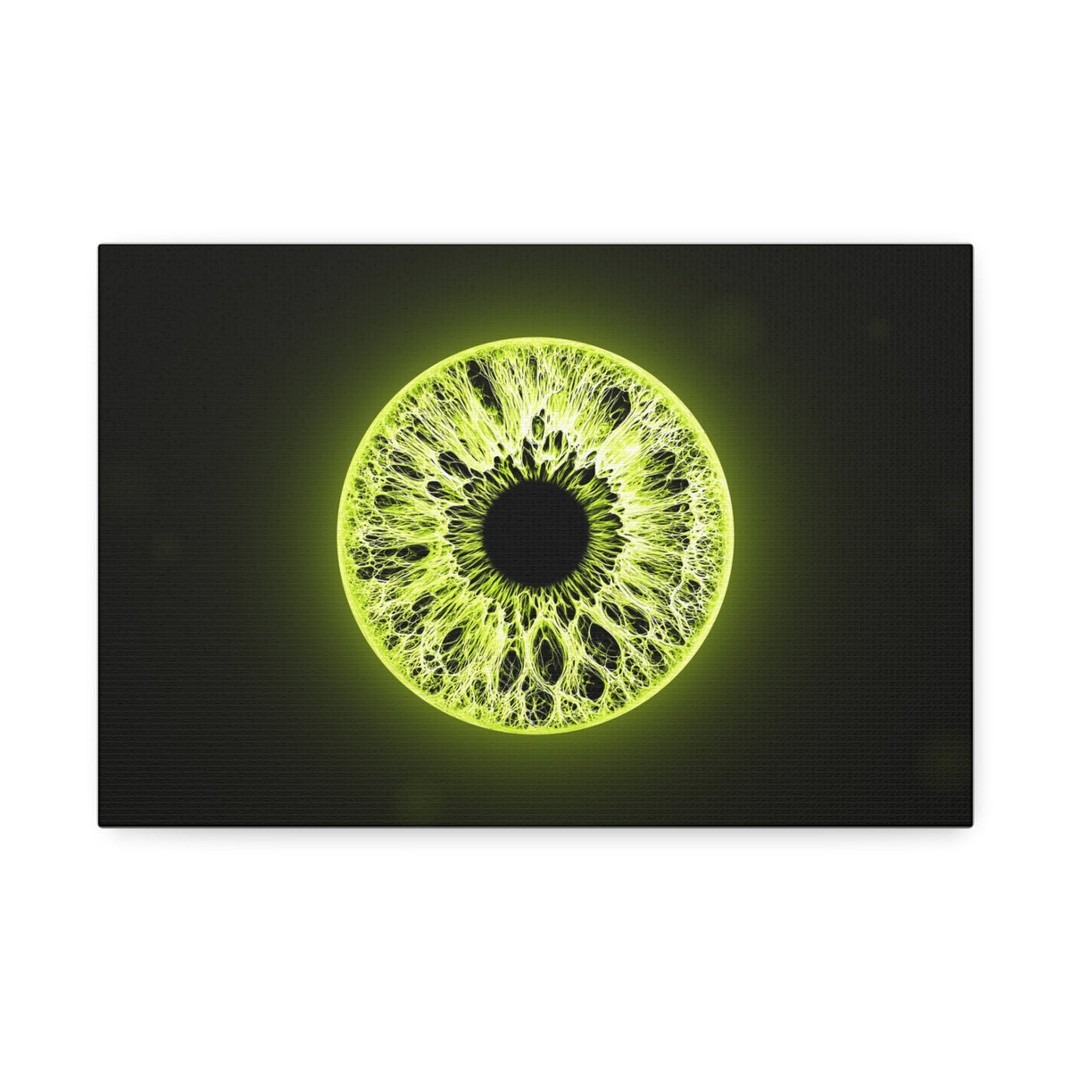 BLXNTT Iris – Lace Web Toxic Chartreuse Glossy Canvas
