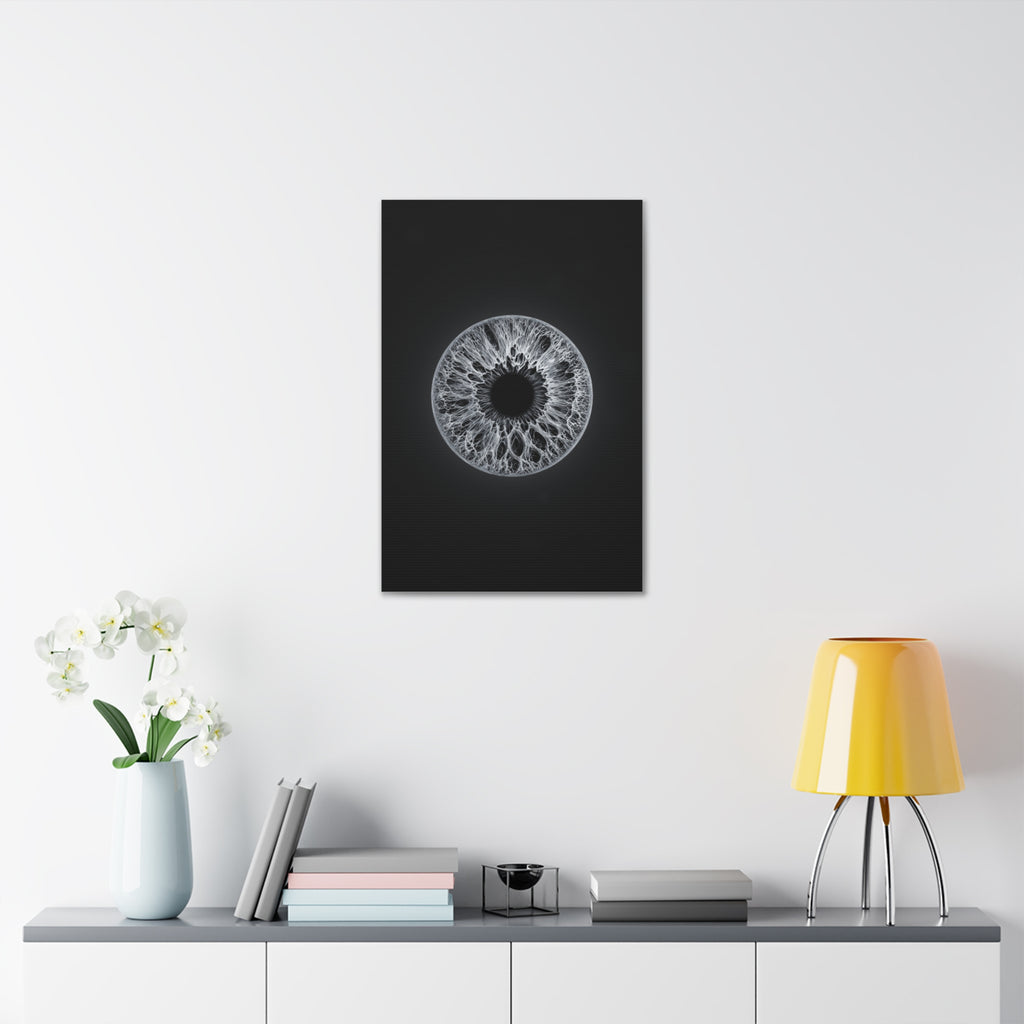 BLXNTT Iris – Lace Web Gray Glossy Canvas