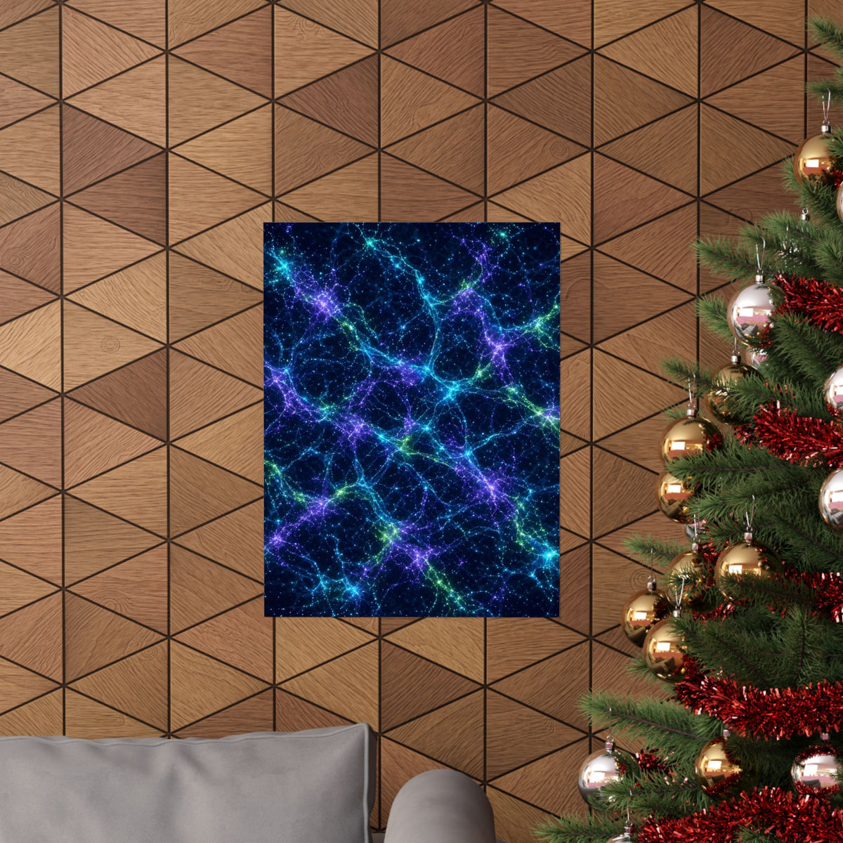 Neon Mycelium - Original Glow Poster
