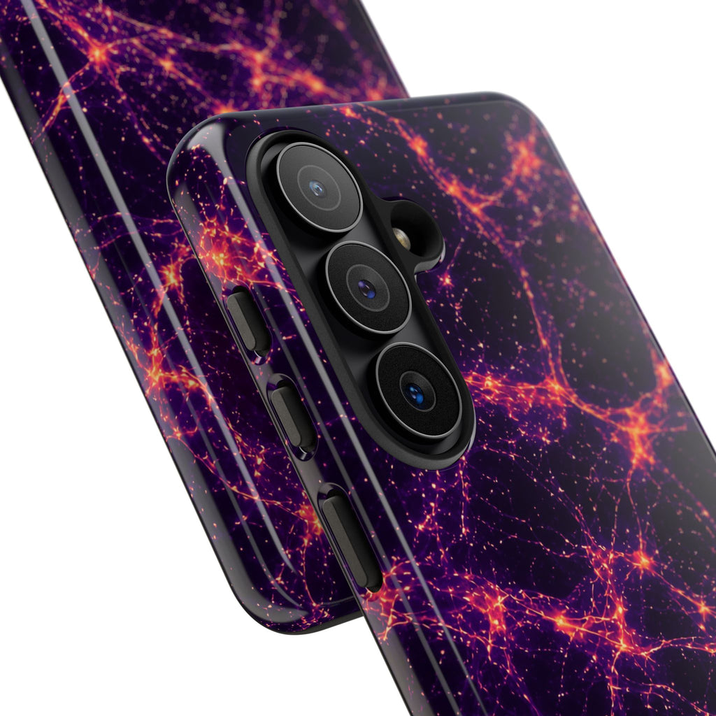 Neon Mycelium - Sunset Synapse Phone Case