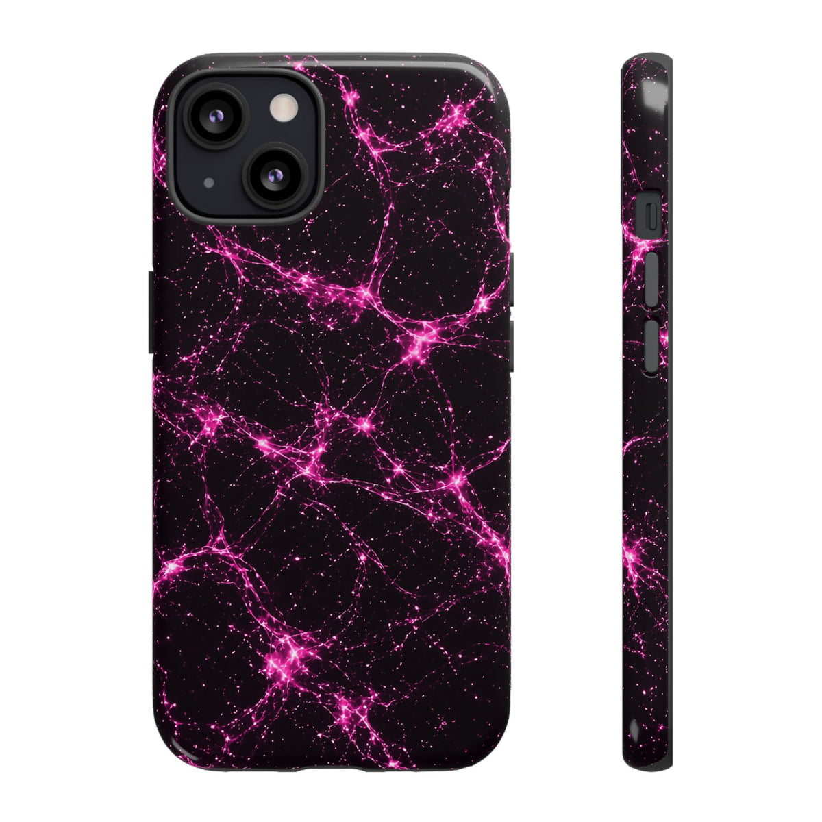 Neon Mycelium - Hot Pink Pulse Phone Case