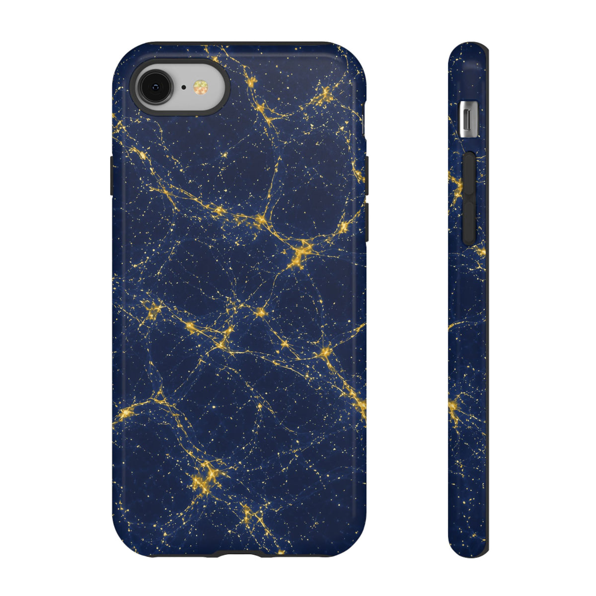 Neon Mycelium - Mustard Navy Phone Case