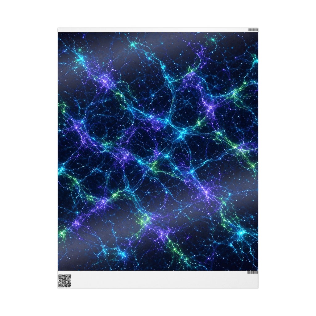 Neon Mycelium - Original Glow Wrapping Paper