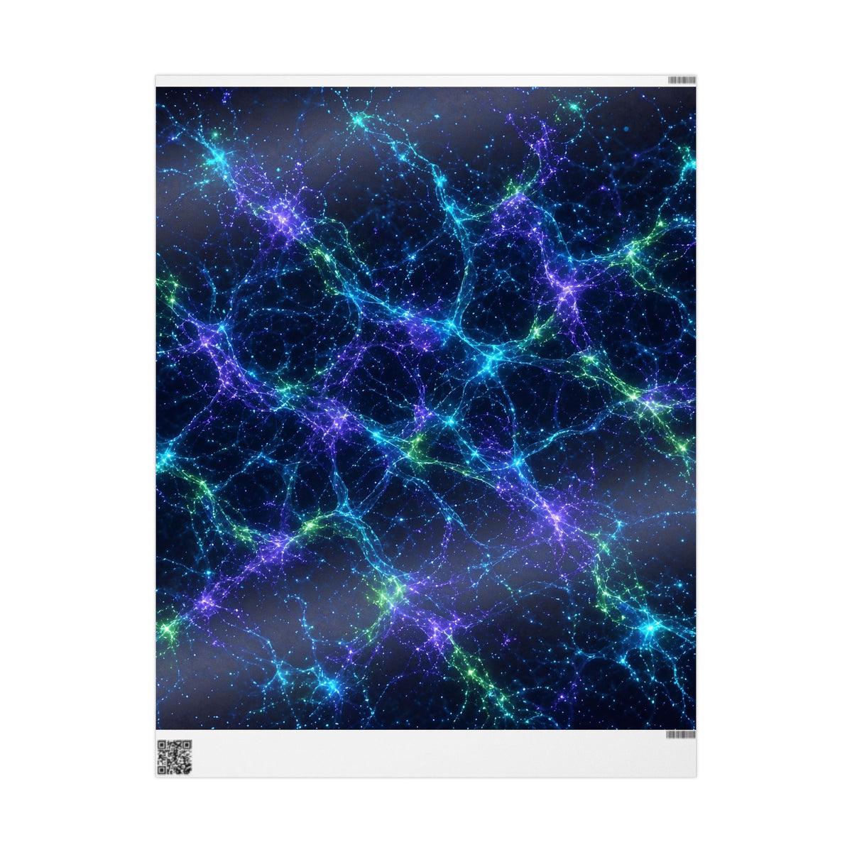 Neon Mycelium - Original Glow Wrapping Paper