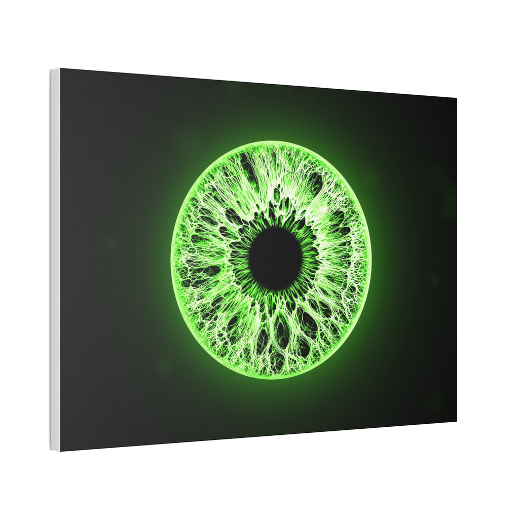 BLXNTT Iris – Lace Web Lime Shock Glossy Canvas