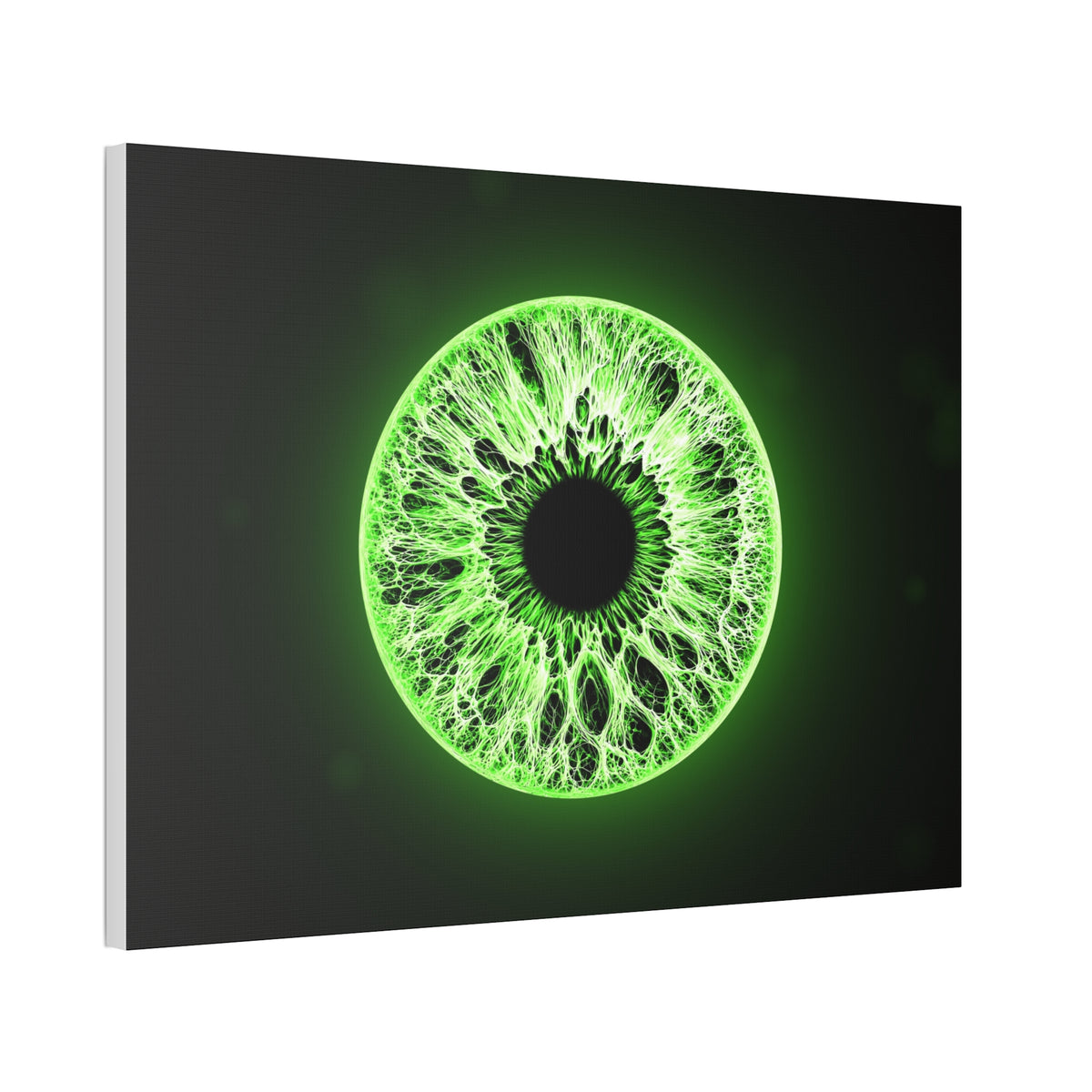 BLXNTT Iris – Lace Web Lime Shock Glossy Canvas