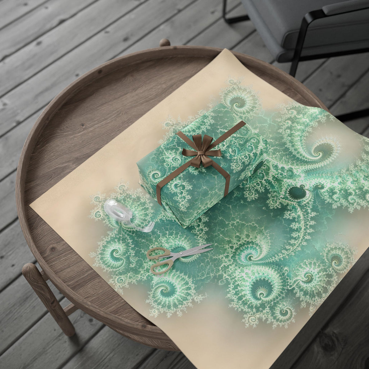 Copper Infinity - Sea Glass Wrapping Paper