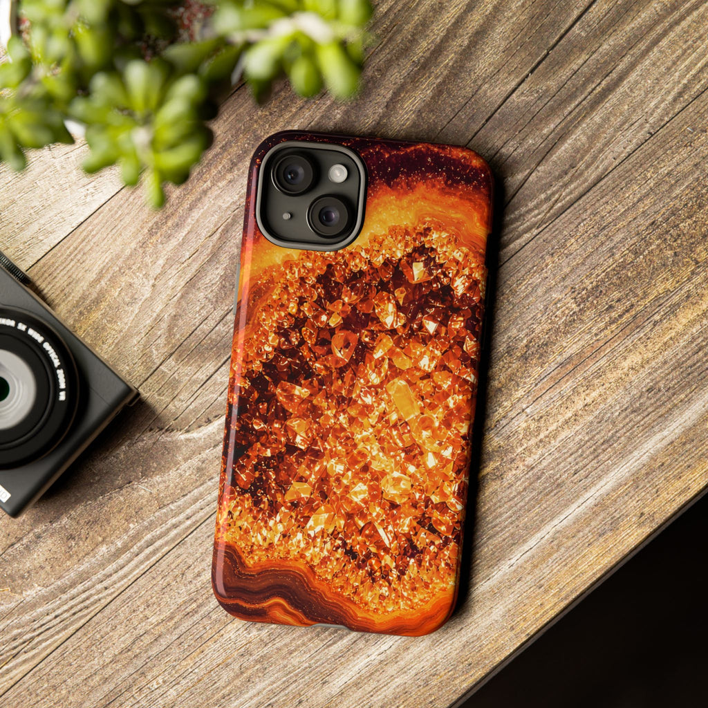 Geode Core - Molten Lava Phone Case