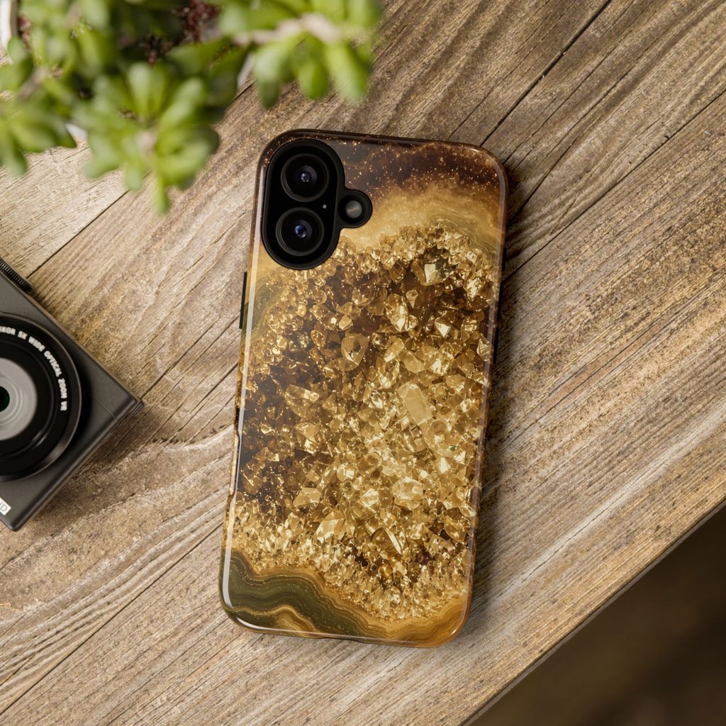Geode Core - Gold Vein Phone Case