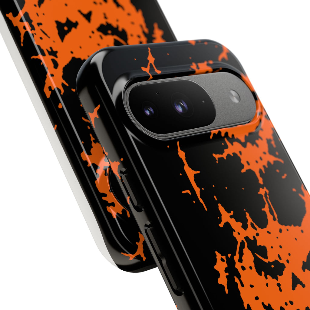 Orange Spiderweb Pumpkin Phone Case