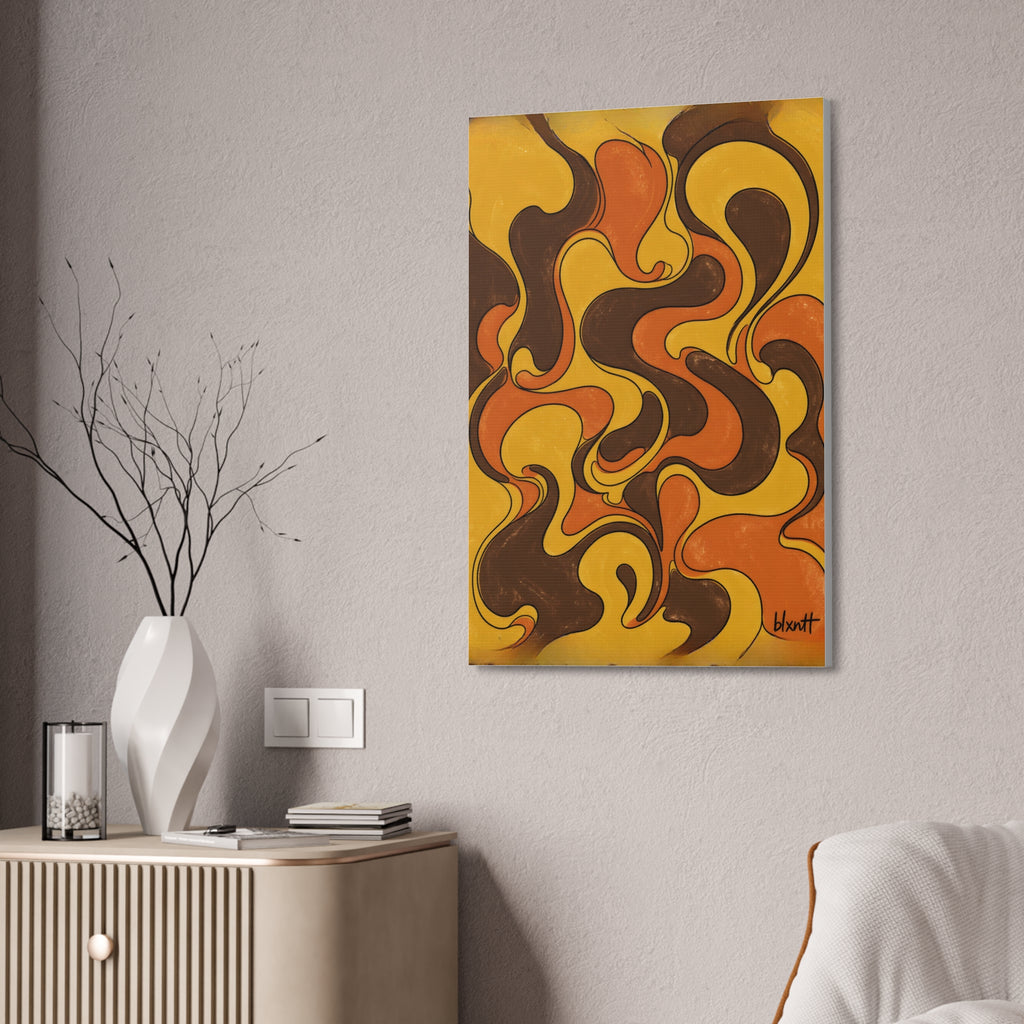 Fillmore Flow - 70s Retro Glossy Canvas