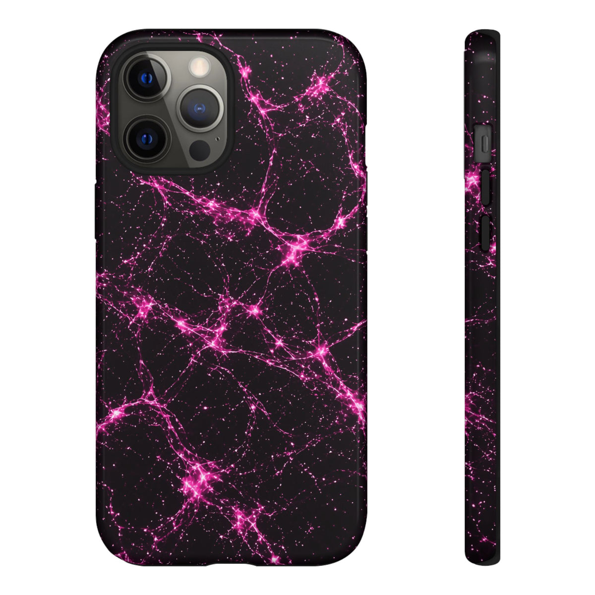 Neon Mycelium - Hot Pink Pulse Phone Case